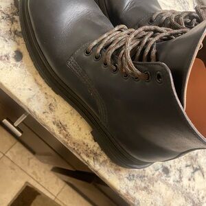 Classic Black Leather Men's Boots